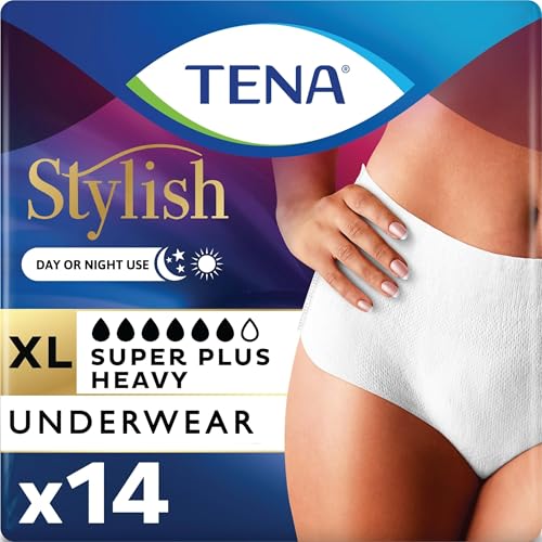 Image of TENA Super Plus Incontinence Underwear for Women, Heavy Absorbency, X-Large, 1 Pack-14 count