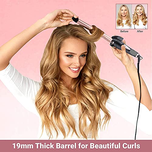 Image of Dealsure Hair Curler Machine | Professional Hair Curling Iron & Tong | Long Lasting Curls, Rod Brush Styler for Women | Heat Safe, Easy Styling, Frizz-Free Curls | (Black)