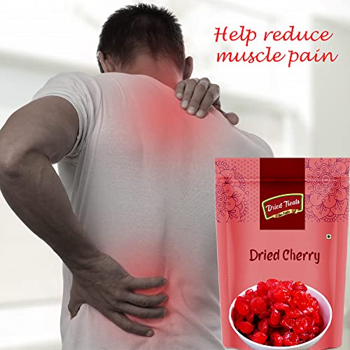 Image of Dried treats Dried Cherries 500 Grams (250 Grams X 2) - Juicy, Sweet and Chewy Snack Rich in Vitamins & Fiber | Loved by Kids, Travellers and Cooking Friendly Moms | Easy to Pack for Lunchboxes, Trips, or Decorating Cakes, Cupcakes, Ice-Cream and More | Ready to Eat Sweet Red Cherry