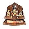 Houten Wandmontage Opknoping Puja Tempel/Houten Mandir/Pooja Mandir voor Thuis & Kantoor/Tempel Voor Festivals, Gifting…
