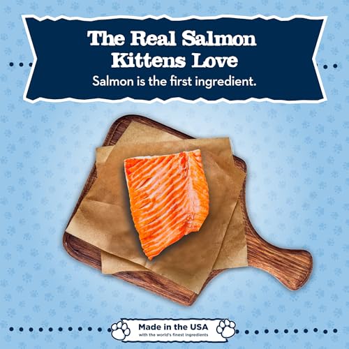 Image of Blue Buffalo Baby BLUE Natural Grain-Free Wet Food for Kittens, Healthy Growth Formula with DHA, High-Protein Salmon Pate, 3 Ounce (Pack of 24)
