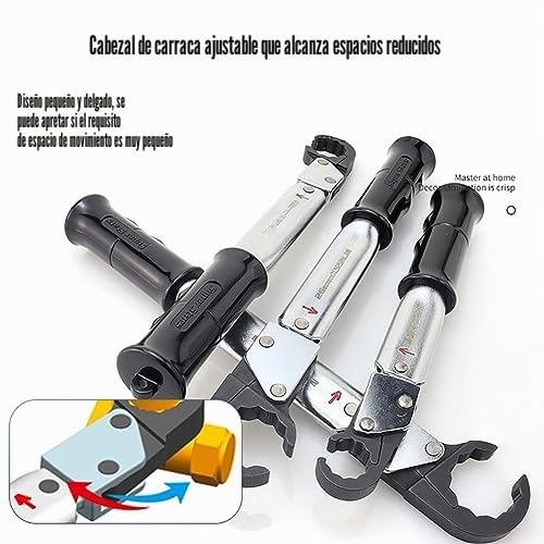 Kit de llave dinamométrica de trinquete ajustable para HVAC, refrigeración y aire acondicionado, diseño de extremo abierto para tubos de cobre