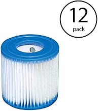 Intex FBA_B3706 Replacement 29007E Swimming Pool Filter Cartridge H-12 Pack, White - coolthings.us