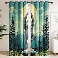 【Quality Craftsmanship & Size】 Each set includes two panels.Each panel measures 66" wide x 90" Length (168 x 229cm), perfectly tailored for standard British window sizes. These eyelet blackout curtains feature thickened metal rings and reinforced sti...