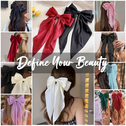 Moños grandes para pelo para mujer 10 piezas miniatura 3