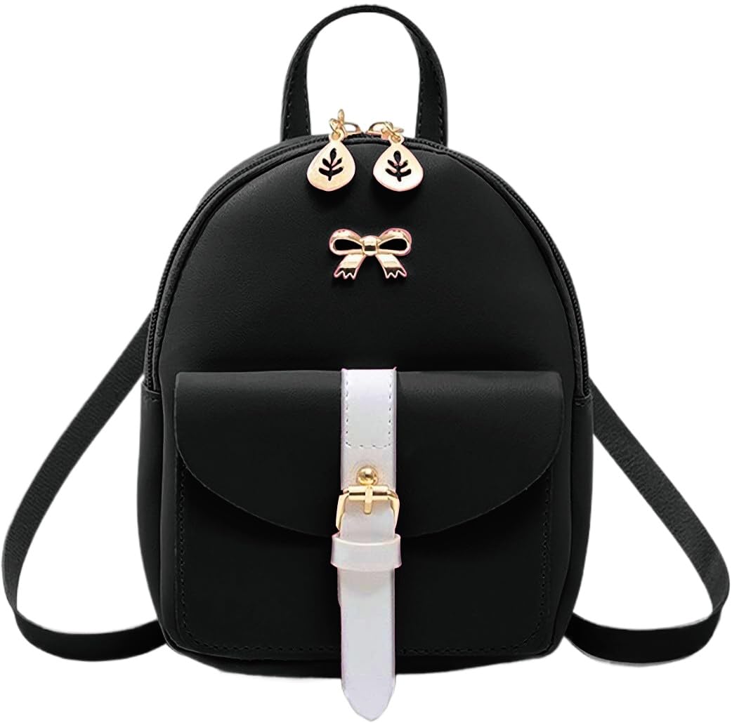 NUWA Mini Backpack Purse for Women Small Backpack for Teen Girl Gifts Trendy Stuff Cell Phone Purse Crossbody Wallet Lightweight Pouch Bag (Black1)