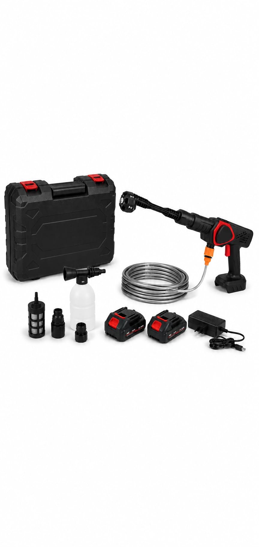 Portable Cordless Pressure Spray Gun for Car & Bike Washing | 100W Motor, Dual 6500mAh Battery, 6 Spray Modes, 6-7KG Water Pressure, For Gardening, Floor & Outdoor Cleaning-image-16