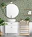 HAOKHOME Sage Green Peel and Stick Wallpaper Boho Modern Dots Wall Paper Removable for Bedroom Green/White Contact Paper 17.3in x 9.8ft