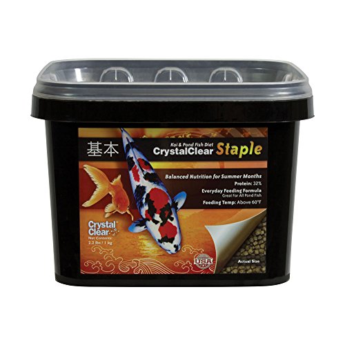 Crystalclear Staple Balanced Nutrition Koi Fish Food For Every Day Feeding, 3Mm Pellets, 2.2 Pound Bucket #TOP7