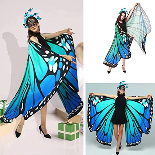 Cape d'ailes de papillon adulte costume léger et confortable