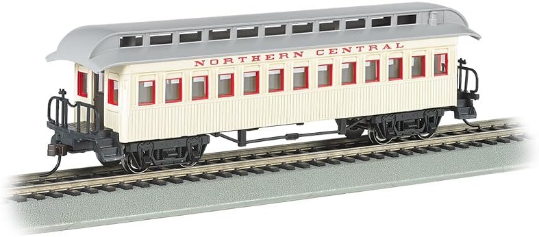 Bachmann Trains - Old-Time Car with Round-End Clerestory Roof - COACH - NORTHERN CENTRAL RR - HO Scale