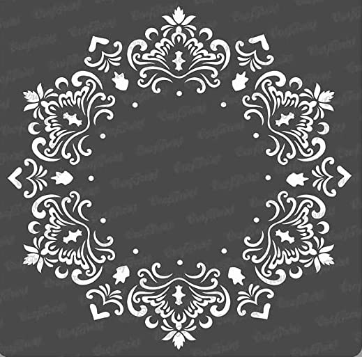 CrafTreat Hexagon Stencil for Craft and Art Hexagon Doily Stencil