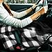 KVOTUU Electric Car Blanket- Heated 39 x 27inch 12 Volt Fleece Travel Throw for Car and RV-Great for Cold Weather with 4 Heating 6 Timing Settings (Black)