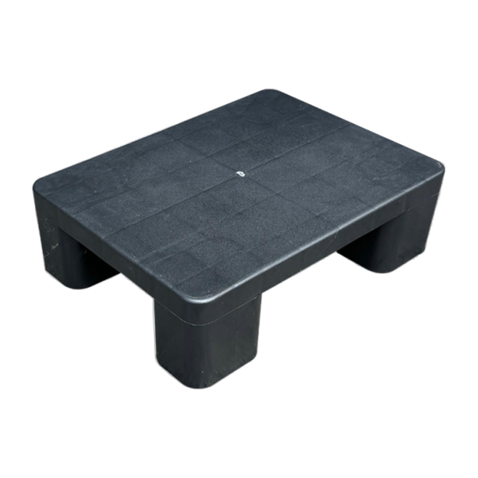 Palette de Stockage Marchandise, Plateau de Palette, Résistant à l'eau Palettes Entrepôt, Tapis de Rangement pour Plancher Sec, Palette de Sous-Sol pour Transport de Meubles Garage, Logistique, Noir