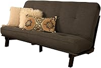 Vista 12 de Kodiak Furniture Carson - Juego de marco de futón y colchón de tamaño matrimonial, marco de futón de madera con acabado marrón Java con colchón