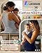 Locoowai 3 Pack Maternity Tank Tops Pregnancy Sleeveless Yoga Workout Cotton Shirts Scoop Neck Racer Back Athletic Tees(Navy Blue, Light Gray, Black,Small)