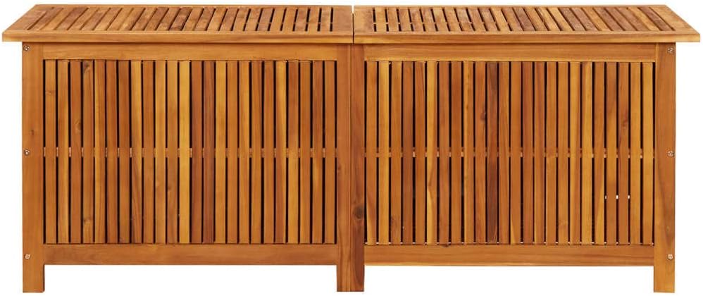 Patio Storage Box,Outdoor Toy Box,StorageBoxes for Organizing,Waterproof，Features Ample Storage Space，Box for Patio Furniture Cushion Storage， 59"x19.6"x22.8" Solid Acacia Wood