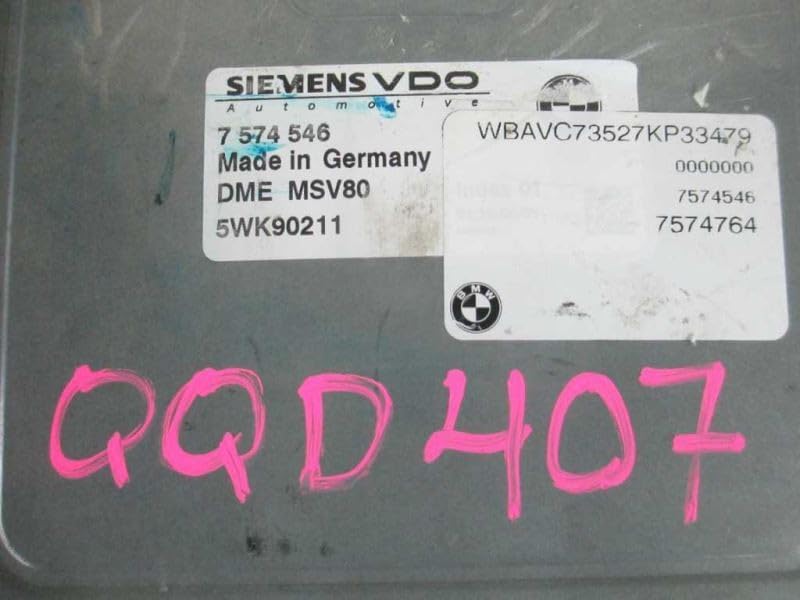 Engine ECM Electronic Control Module Fits 07 Compatible with BMW 323i 7 574 546 7574546