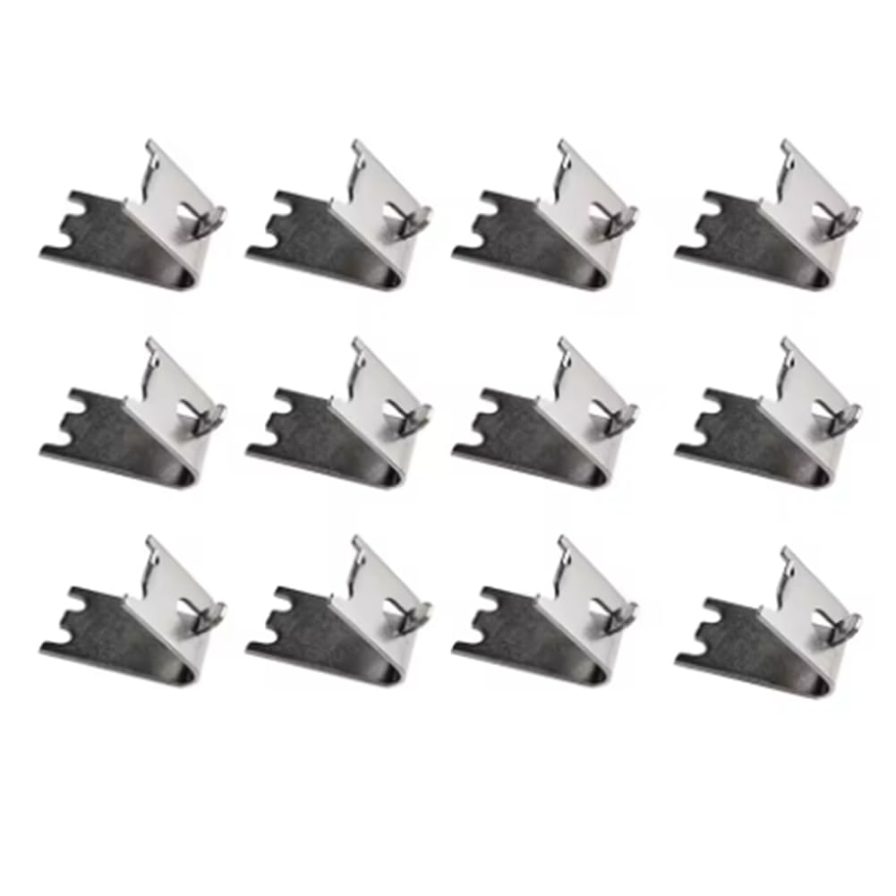 CTRLZS 12PCS Commercial Freezer Shelf Clips Stainless Steel Refrigerator Shelf Support Clamp Bracket Shelves Parts