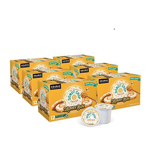 The Original Donut Shop Honey Bun, Single-Serve Keurig K-Cup Pods, Flavored Light Roast Coffee, 72 C - //coolthings.us