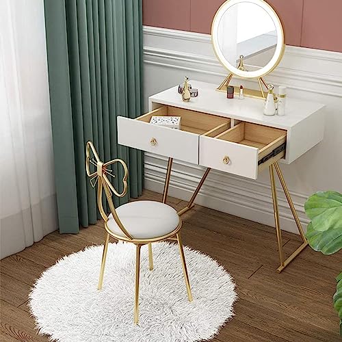 Taburete de maquillaje ergonómico con lazo para evitar dolores de espalda 3
