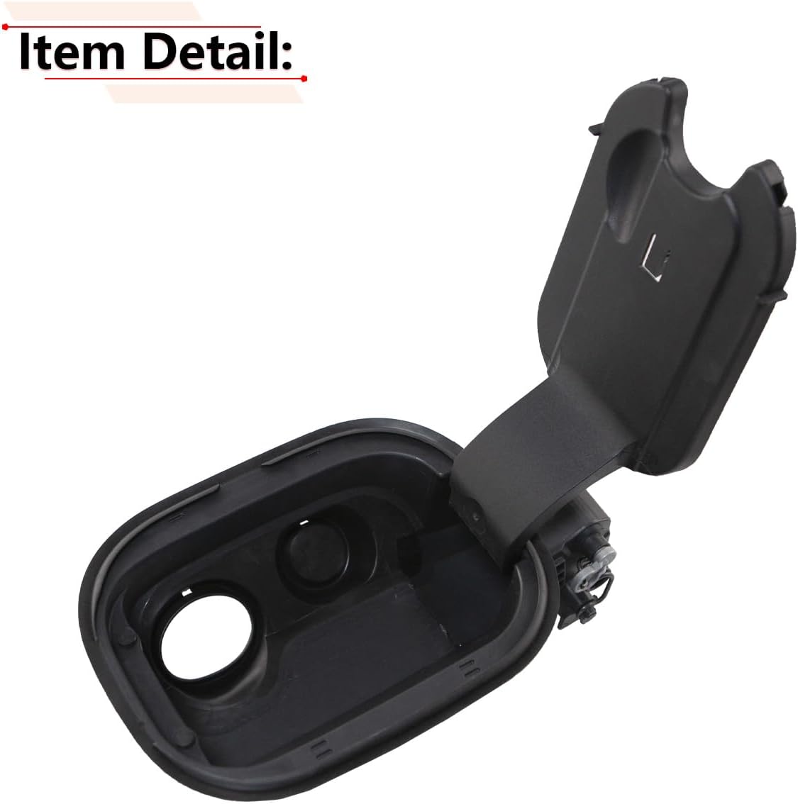 RLB-HILON Metal Pin Type Gas Fuel Door Tank Filler Pipe Housing Compatible with Chevy Silverado 1500 with 6.6 FT Bed 2019 2020 2021 2022 2023 2024 Year