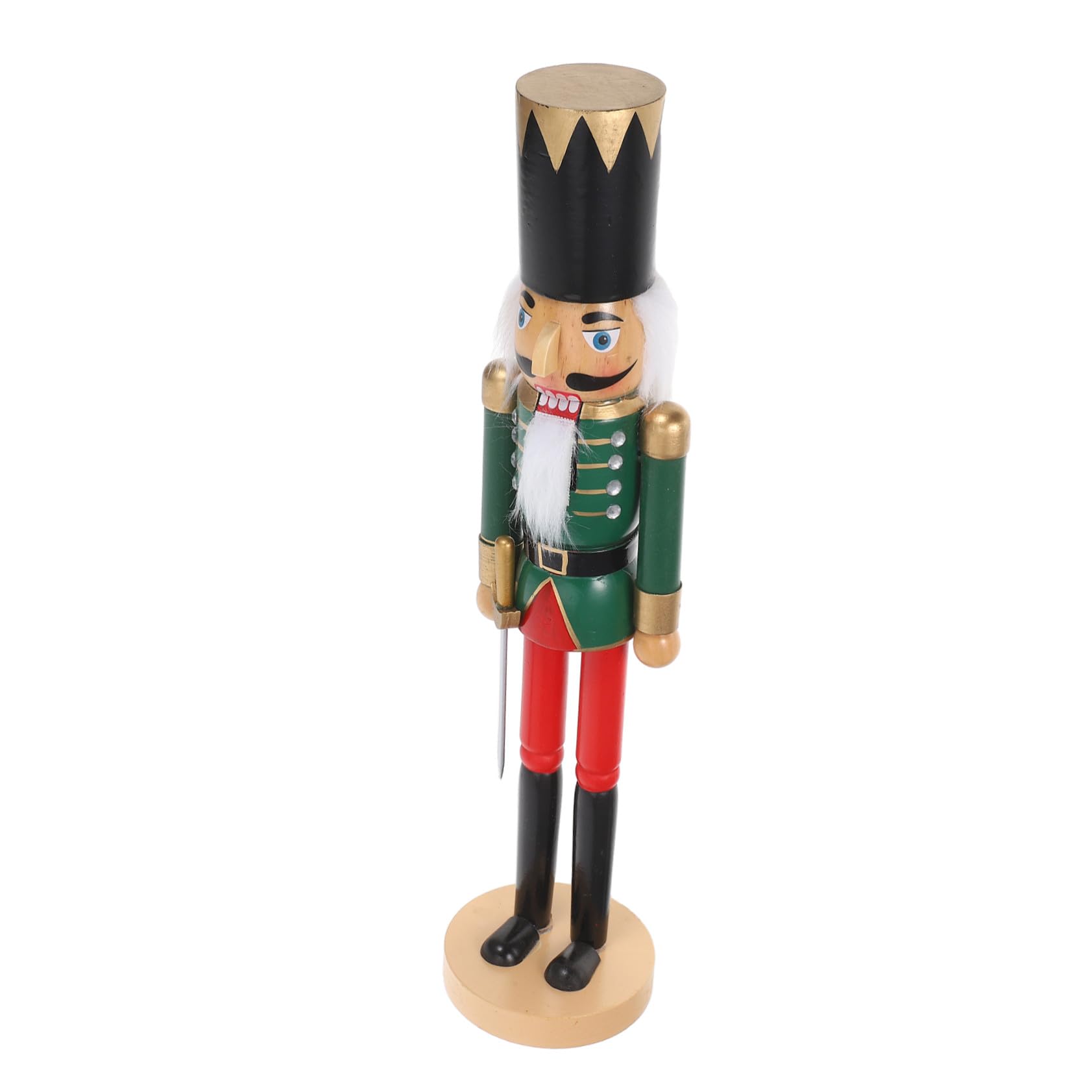 ULTECHNOVO Schiaccianoci in Legno Dipinto Tradizionale Figura Soldato Natalizia Decorazione da Tavolo per Feste di Natale Eccezionale per Collezione di Ornamenti Natalizi