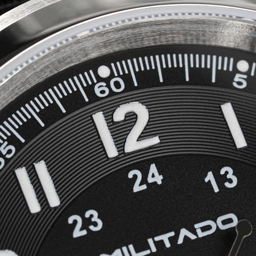 Image of TACTICAL FROG Militado ML08 Field Watch Japanese Sweep VH31 / 515 Movt with Calendar, Men's Military Watch Sapphire Crystal 10 ATM Waterproof Analog Watches for Men