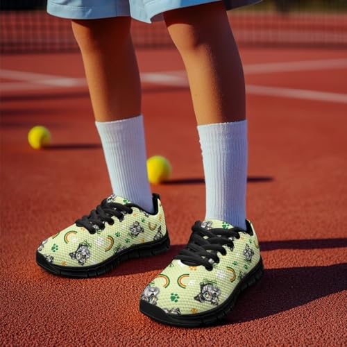 Kids Shoes for Boys Lightweight Athletic Running Shoes Toy Car Print Tennis Shoes Non Slip Breathable Mesh School Sports Sneakers4