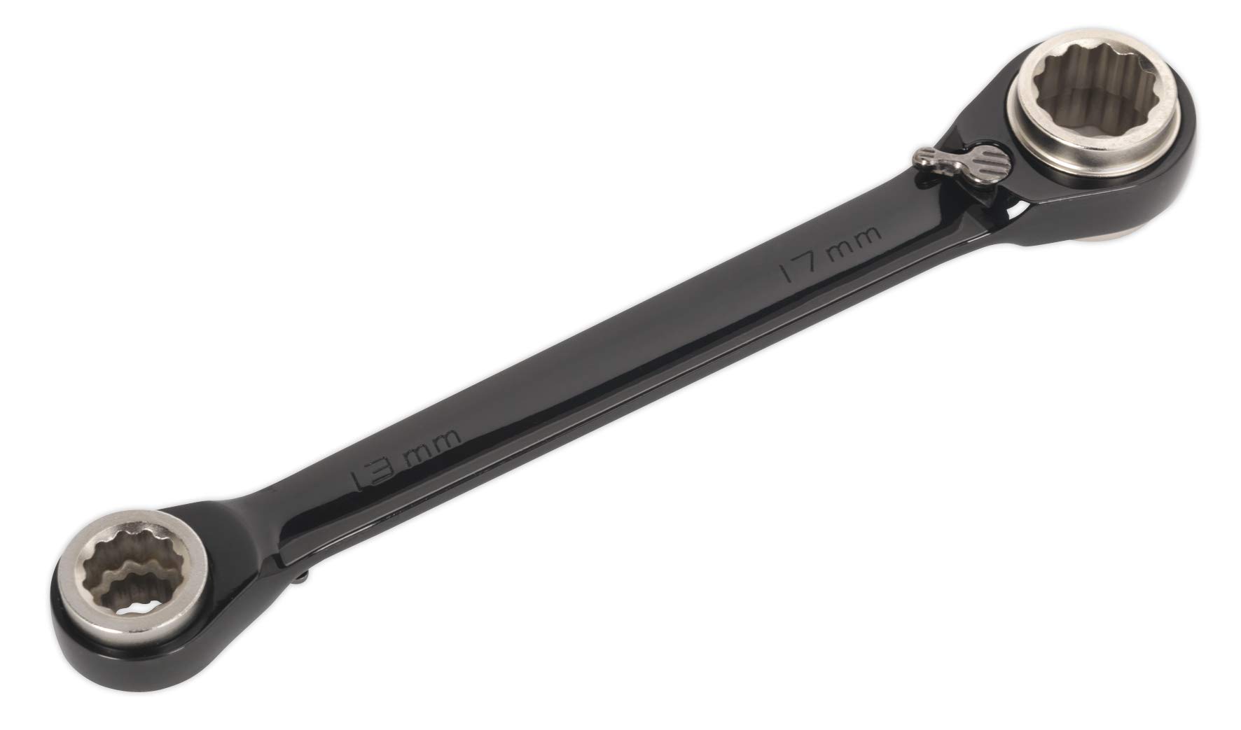 Sealey AK7979 Ratchet Ring Spanner 4-in-1 Reversible Metric