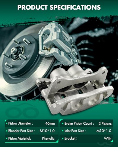 Image of SCITOO Front Passenger Side Disc Brake Caliper 19B6033 Compatible For Toyota For Venza 2009-2016,With Bracket 1PC