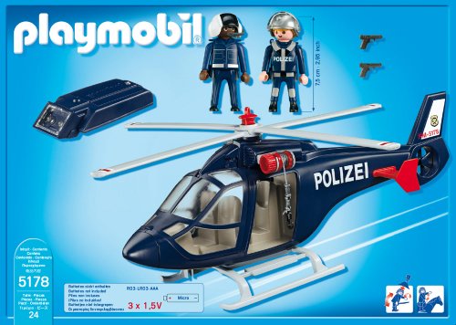 PLAYMOBIL 5178 - Polizeihubschrauber mit LED-Suchscheinwerfer – Bild 3
