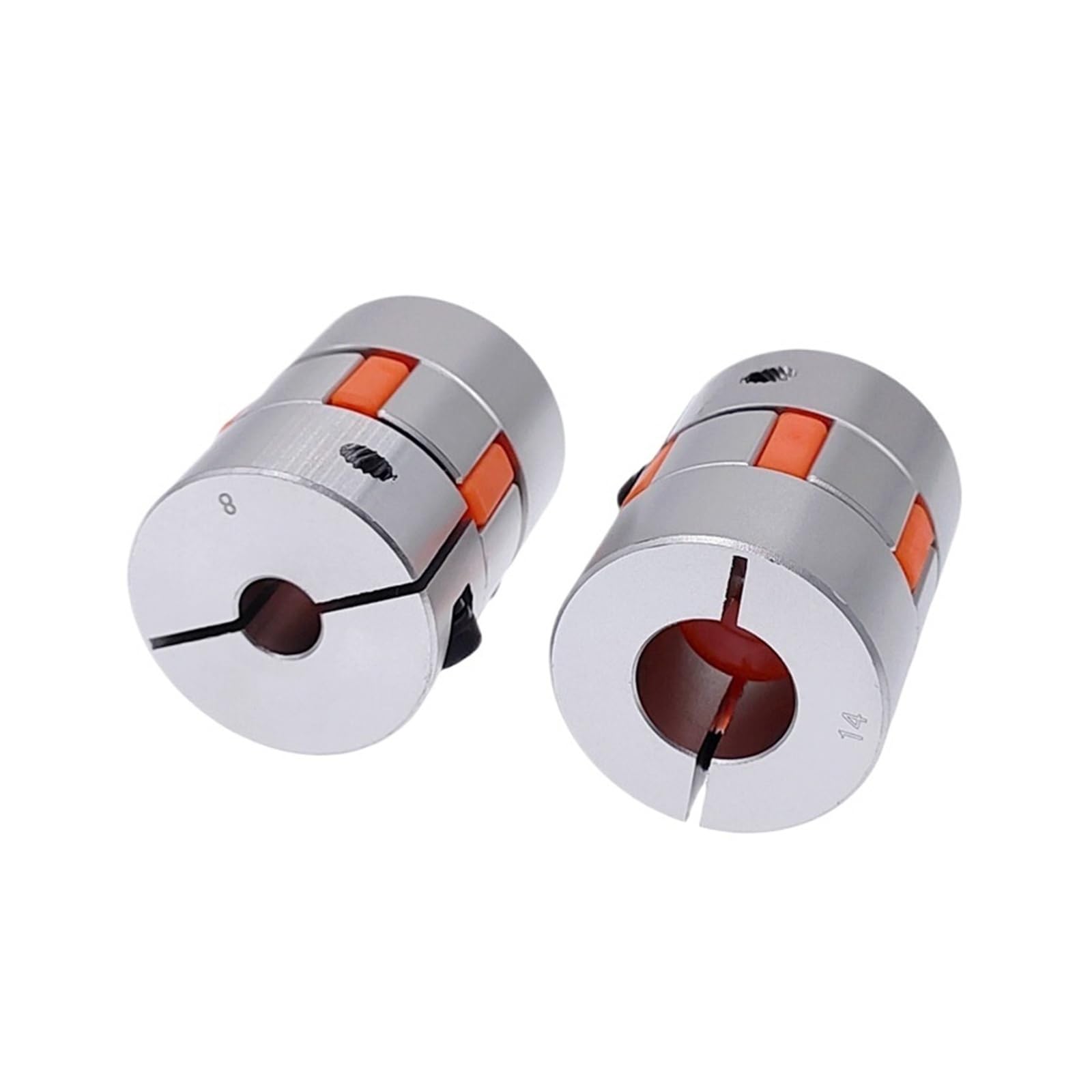 GJZIFGFWQ D30L40 Coupling 6/6.35/8/10/12/14mm Stepper Motor Shaft Coupler Flexible Jaw Spider Plum(10x10)
