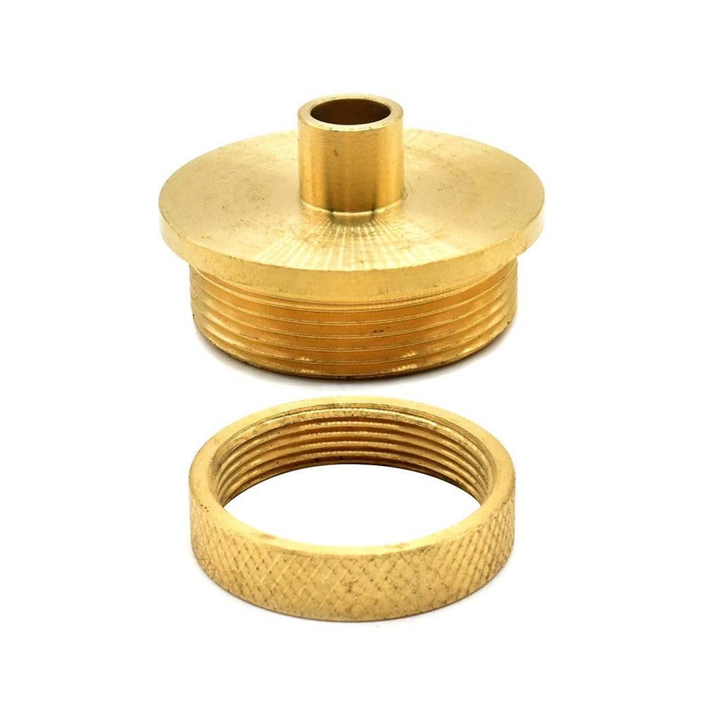 11-Piece Brass Router Template Guide Kit – Includes 8 Sizes (10-30mm), 2 Lock Nuts & Adapter, Storage Bag, For Precision Woodworking & Hinge Routing