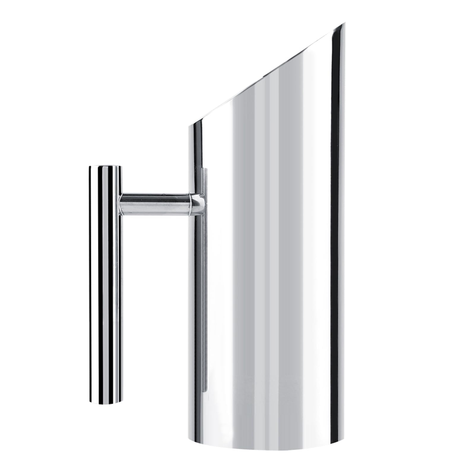 Caraffa in acciaio INOX, 1 l, caraffa per acqua in metallo, caraffa per bevande fredde, caraffa per tè freddo, teiera argentata con manico, servizio da tavola per casa e hotel (1 litro)