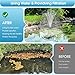 Antfraer Solar Pond Filter with Water Pump 10W, Solar Pond Pump with Water Shortage Protection & 6.6FT PVC Tubing/16.5FT Cord, Pond Filter for Outdoor Small Pond Waterfall Garden Fountain DIY