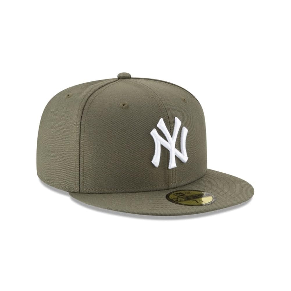 New Era MLB 59FIFTY Baseballkappe New York Yankees Olive Green Collection Fitted On Field Baseball Cap Hat