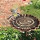 Metall Vogeltränke Stehend Groß Für Garten 5 Zackiger Sockel, 85cm Vogeltränke Winterfest, Vogelbad Garten Stehend Für Wildvögel Vogeltränke Frostsicher Garten Vogeltränke Wassertränke Für Vögel