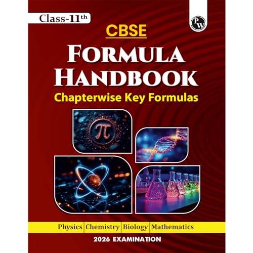 Image of (Old Edition) PW CBSE Class 11 Formula Handbook For 2026 Exams | Chapterwise Key Formulas | Physics, Chemistry, Biology and Mathematics | Conceptual Summaries & Quick Revision Notes