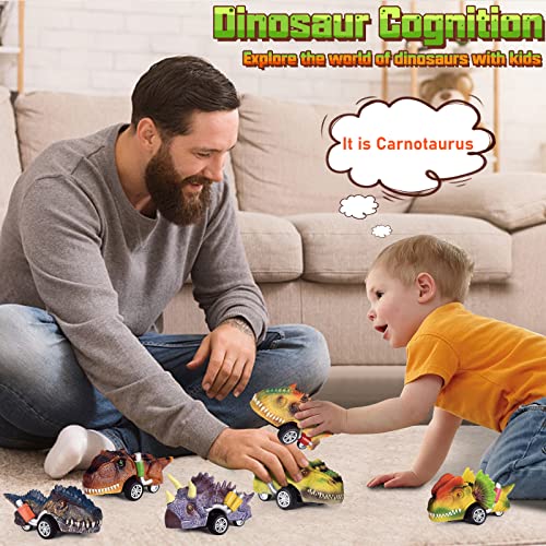 Scuwtocn Dinosaur Toys For 3 Years Old Boys And Girls, 6 Pack Pull Back Car Toys - Animal Toy Cars, Dino Games And Toys Birthday Gifts For 4 5 6 7 Year Old Kids - New #TOP4