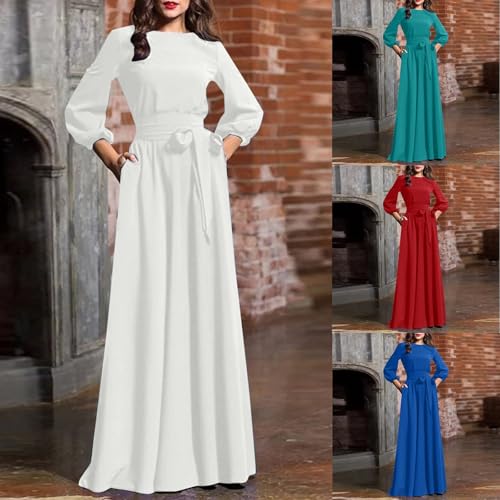 Robe vintage col en V longue pour affiner la silhouette en soirée
