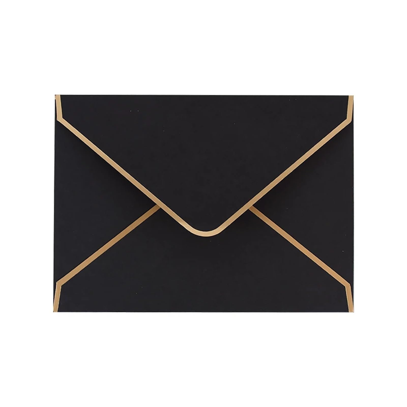 Einladungsumschläge 30/50 Stück Umschläge for Hochzeitseinladungskarten, Geburtstagsfeier, Hochzeit, Gruß, Geschenk, Kartentasche, Dekoration, Geschäftsbedarf for 12,7 x 17,8 cm große Karten(Black,50p