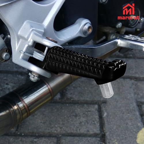 Image of 1 Pair Foot Pegs Fits for Yamaha R3 MT-03 YZF R25 MT25 MT03 2014-2023, Front Motorcycle Footrest Pedal Peg Rest Bracket, Aluminum Driver Footpeg Set, Posapies Para Moto (10Pcs, Color: Black)