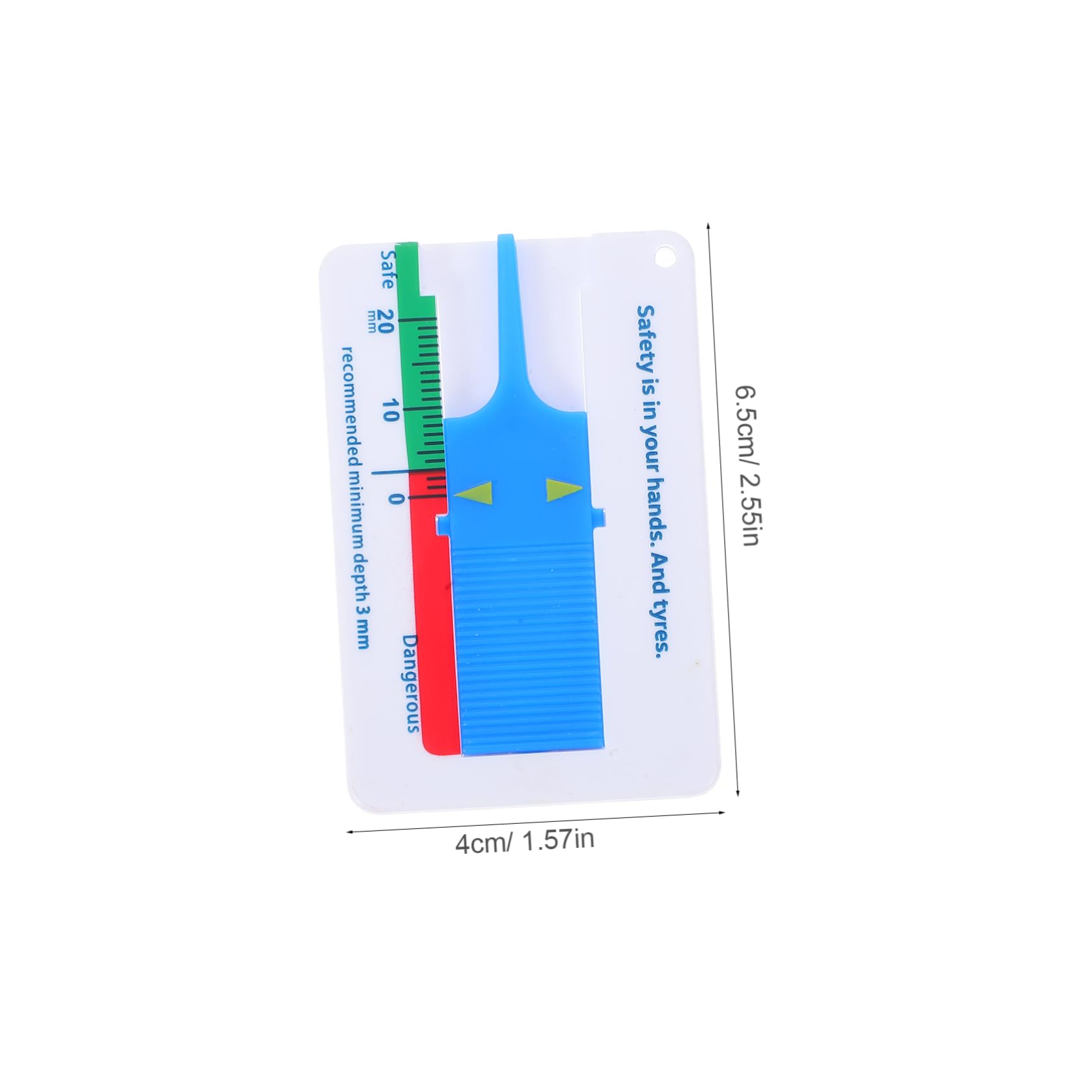 FUNOMOCYA Plastic Tire Tread Depth Gauge Accurate Measuring Tool for Car and Truck Tire Tread Depth Essential Truckers Tool for Safe Driving