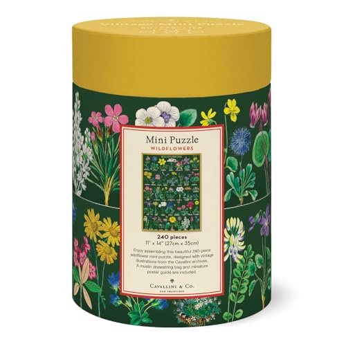 Cavallini & Co Mini Rompecabezas Wildflowers, 240 Piezas miniatura 4