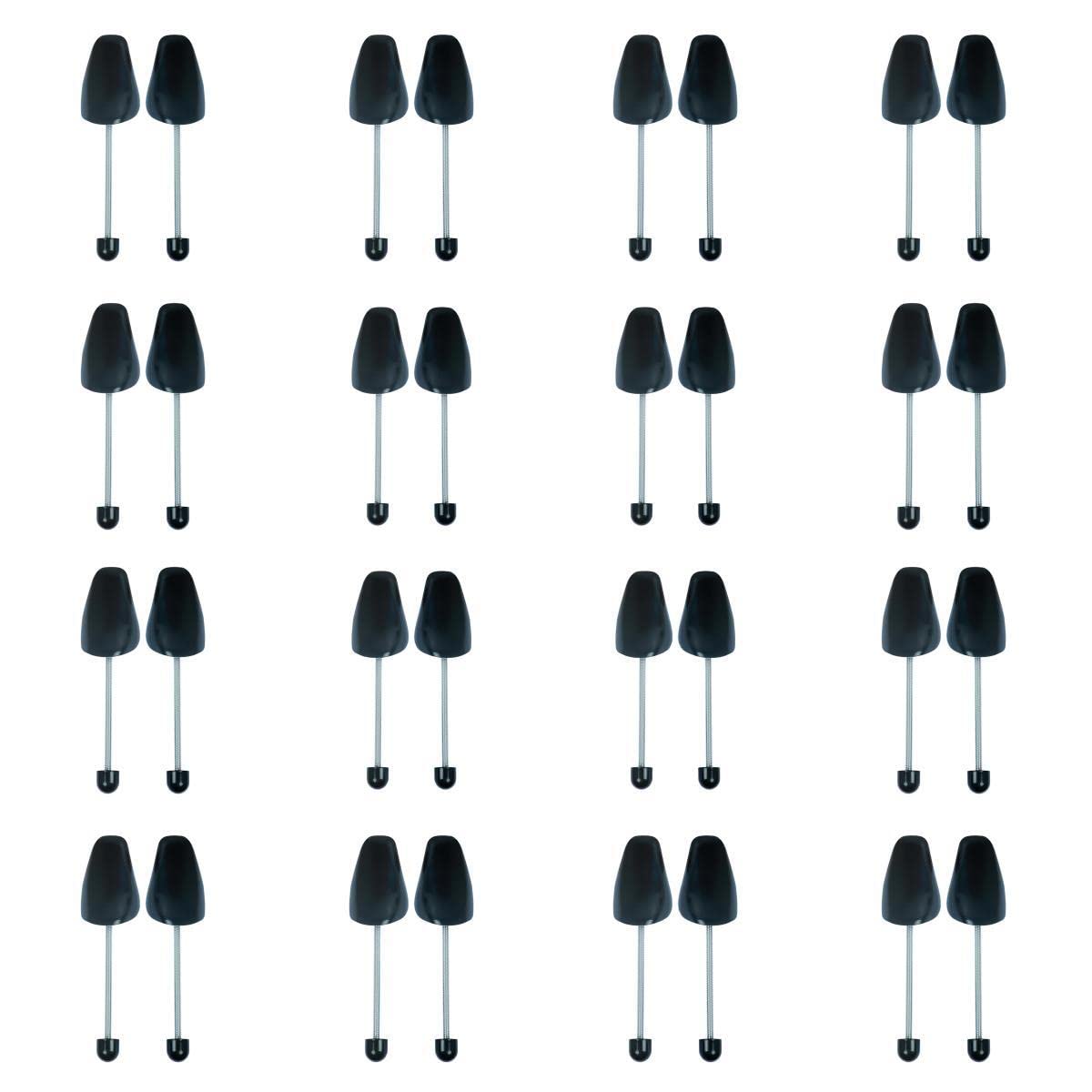 AhberxigAhberxig 16 Pairs Plastic Shoe Trees for Men (Black)