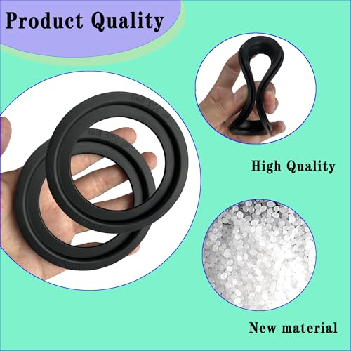 Image of RV Toilet Seal Ring, RV Toilet Seal Ring Kit Replacement 385311658,RV Toilet Flush Ball Seal Replacement for 300 /310 /320 Toilet, Toilet Replacement Sealing Ring for Toilet Leakage and Stink(2packs)
