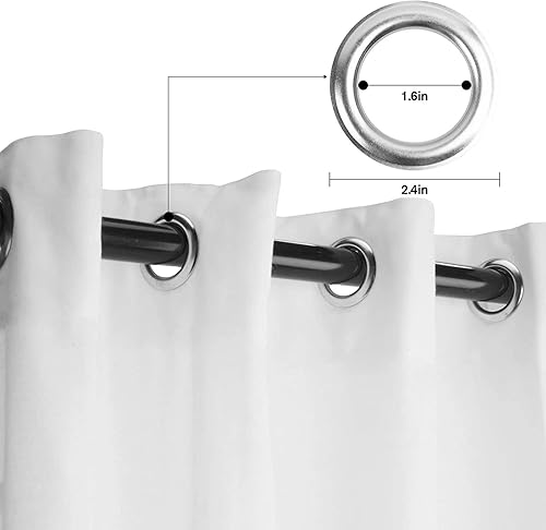 CLOXKS Blue Blackout Curtains for Bedroom and Living Room - 2 Panels Set, Gradient Curtains & Drapes, 54-inch Length, Heat Blocking, Grommet