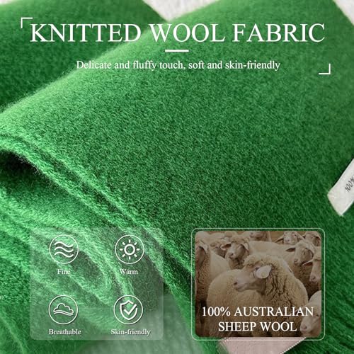 Winter Knitted Scarf Women Men Australian Wool Scarf Solid Color Long Neck Scarf Pashmina Warm Collar Scarf 160×20cm3