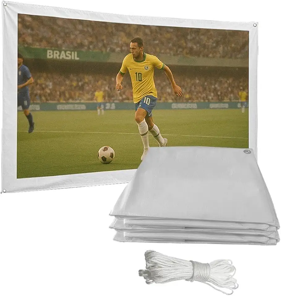 Tela de Projeção Ck300 Branca 100 Polegadas 2,5x1,5 Metros